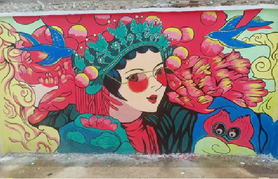 余姚墙体彩绘-网红墙