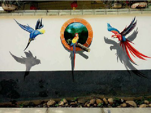 余姚视觉错位-3D墙绘设计