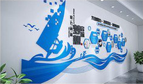 余姚海浪主题文化墙如何设计？
