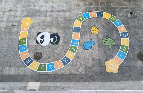 余姚地面游戏彩绘