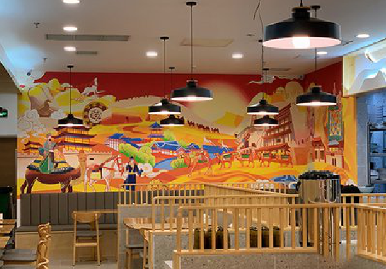 余姚商业空间彩绘介绍。