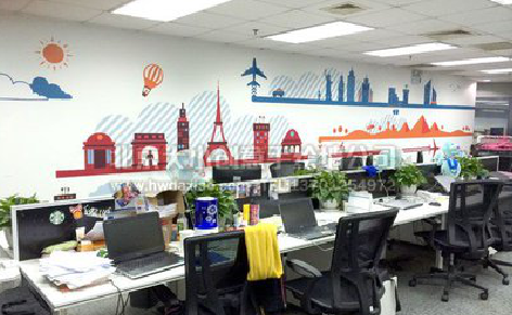 余姚教你设计办公室墙绘的方法。