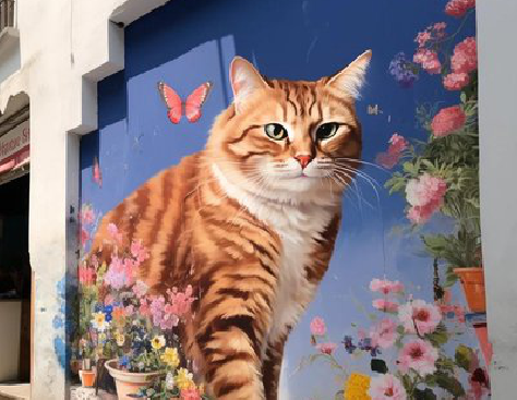 余姚自己绘制有个性的手绘墙