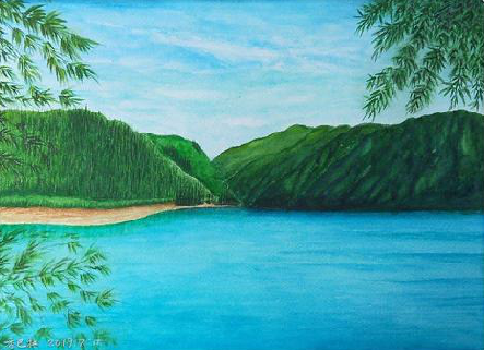 余姚在墙绘中，如何绘画绿水青山？